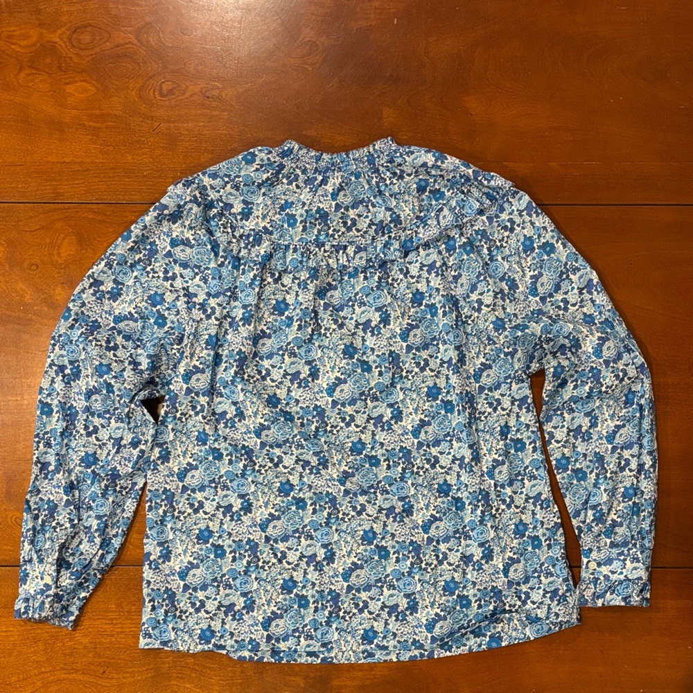 J.Crew x Liberty Fabrics Floral‎ Popover Blouse | Size M | EUC - Picture 9 of 11